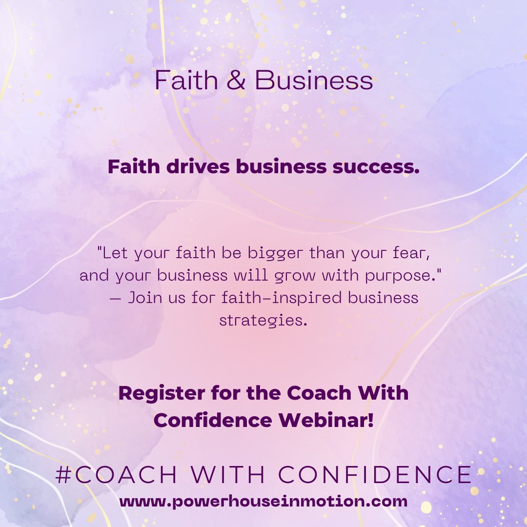 Inspiration fuels action! 🚀 How do you stay motivated on your business journey? Comment below!

Get inspired by faith-driven business practices today!

#FaithAndBusiness #BusinessMotivation #FaithInAction