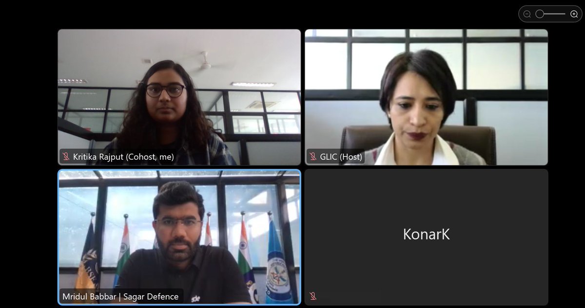 SagarDefence's tweet image. Our founder, Capt @Nikunj_Parashar  and Chief Financial Officer, @Mdlski were delighted to engage with the participants enrolled in the certificate course on #emergingtechnologies and #security by @RudramDynamics 

The session revolved around the changing landscape of #warfare…