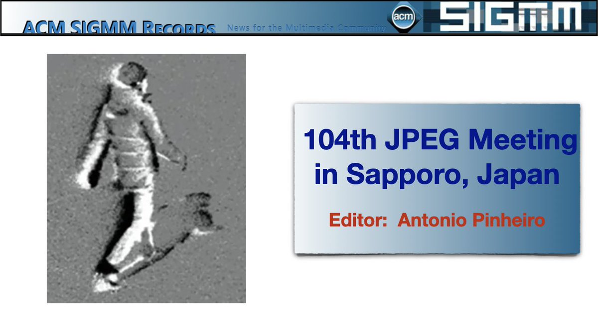 🆕🗞️ #JPEG column

A new a Call for Proposals on event-based vision representation is launched to create the first standard for this data
🔷 Further details in our new column ⬇️

📬 104 JPEG Meeting
ℹ️ Vol.16-4 #ACM #SIGMM Records
✍️ Antonio Pinheiro
🔗 records.sigmm.org/2024/11/07/jpe…