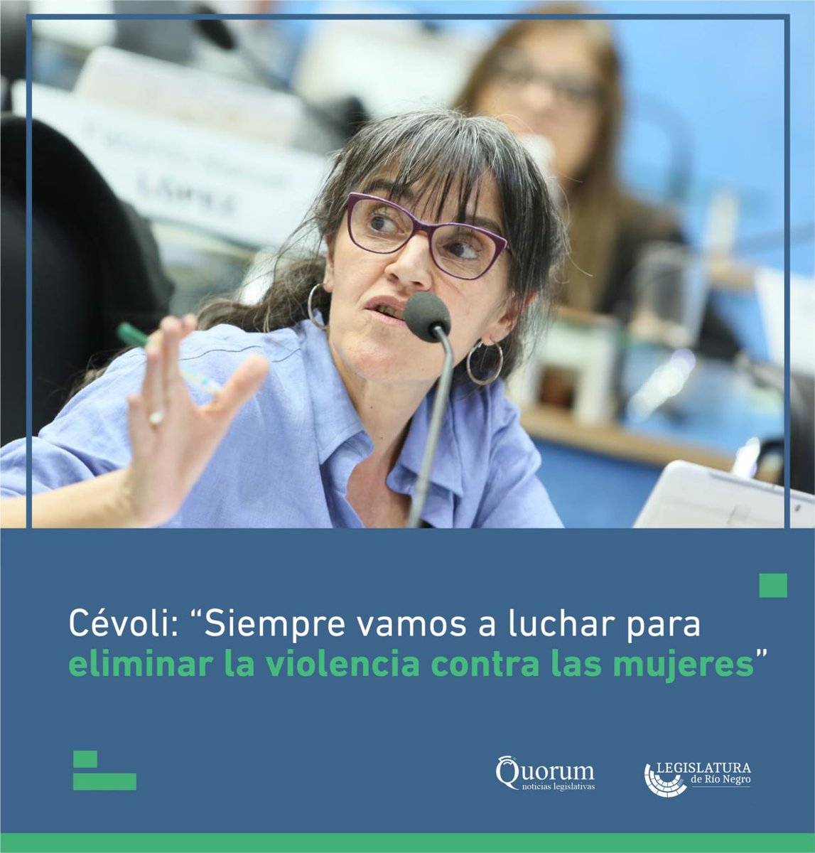 La violencia contra las mujeres mata. En 2024 sigue siendo una de las violaciones de los derechos humanos más común en el mundo. 
Argentina registró, para ese año, 250 víctimas directas de femicidio y casi 2.500 en una década.
🖱️quorum.legisrn.gov.ar/cevoli-siempre…