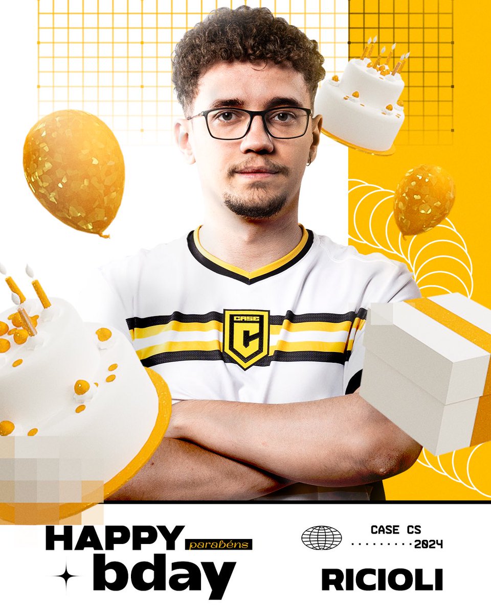 PARABÉNS PRA VOCÊ 🎵🥳

Hoje é o dia do nosso IGL! Muitas felicidades, muita saúde e tudo de bom sempre. Feliz aniversário, <a href="/RICIOLI_/">RICIOLI</a> 💛🖤