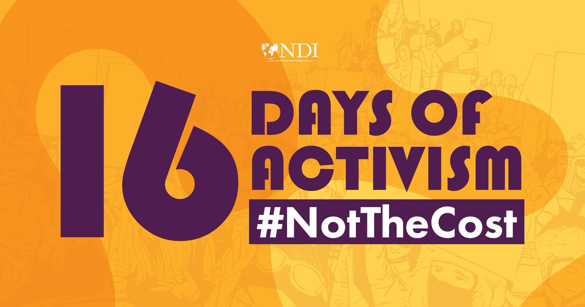 NDIKosovo's tweet image. Today marks the beginning of #16DaysofActivism against gender-based violence. Join us over the next few weeks as we spotlight key resources to support the prevention of violence against women in politics. bit.ly/4fJkjfN