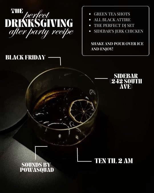 Invisibl3_Bully's tweet image. #Drinksgiving #AllBlackAttire @thetoastfactory x #SideBar...
@AdotWellz @clofton90 !!!