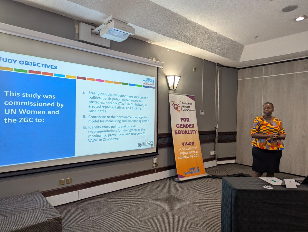 GenderZimbabwe's tweet image. #ZGC, in partnership with UN Women, hosted the final multi-stakeholder workshop on Women&apos;s participation in politics with Independent Commissions. ZGC Commissioner Dr. Mauye delivered the opening remarks. A presentation on &quot;Women&apos;s Participation in Politics,was also shared.