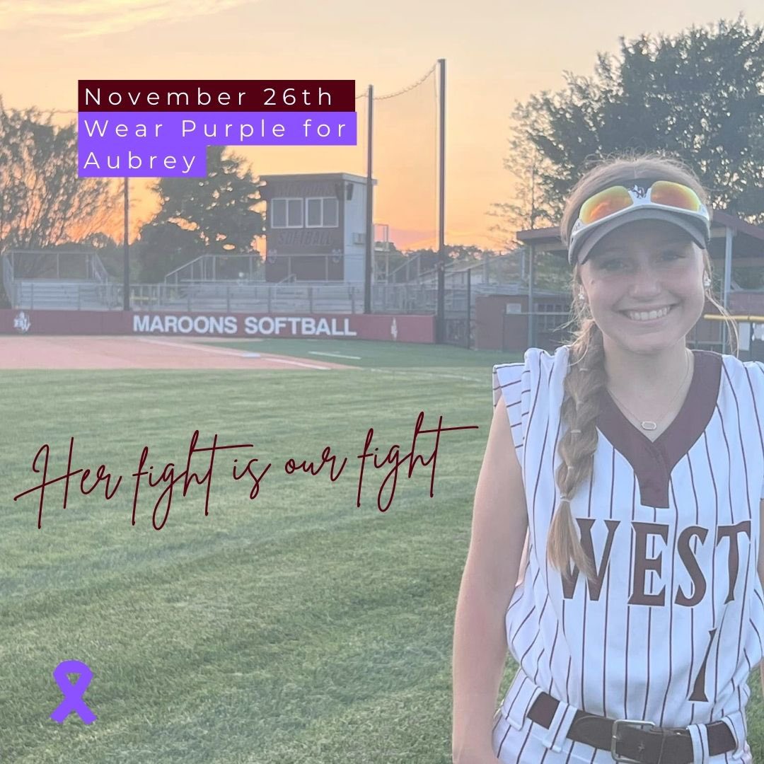 Her fight is our fight. Wear purple for Aub tomorrow 💜