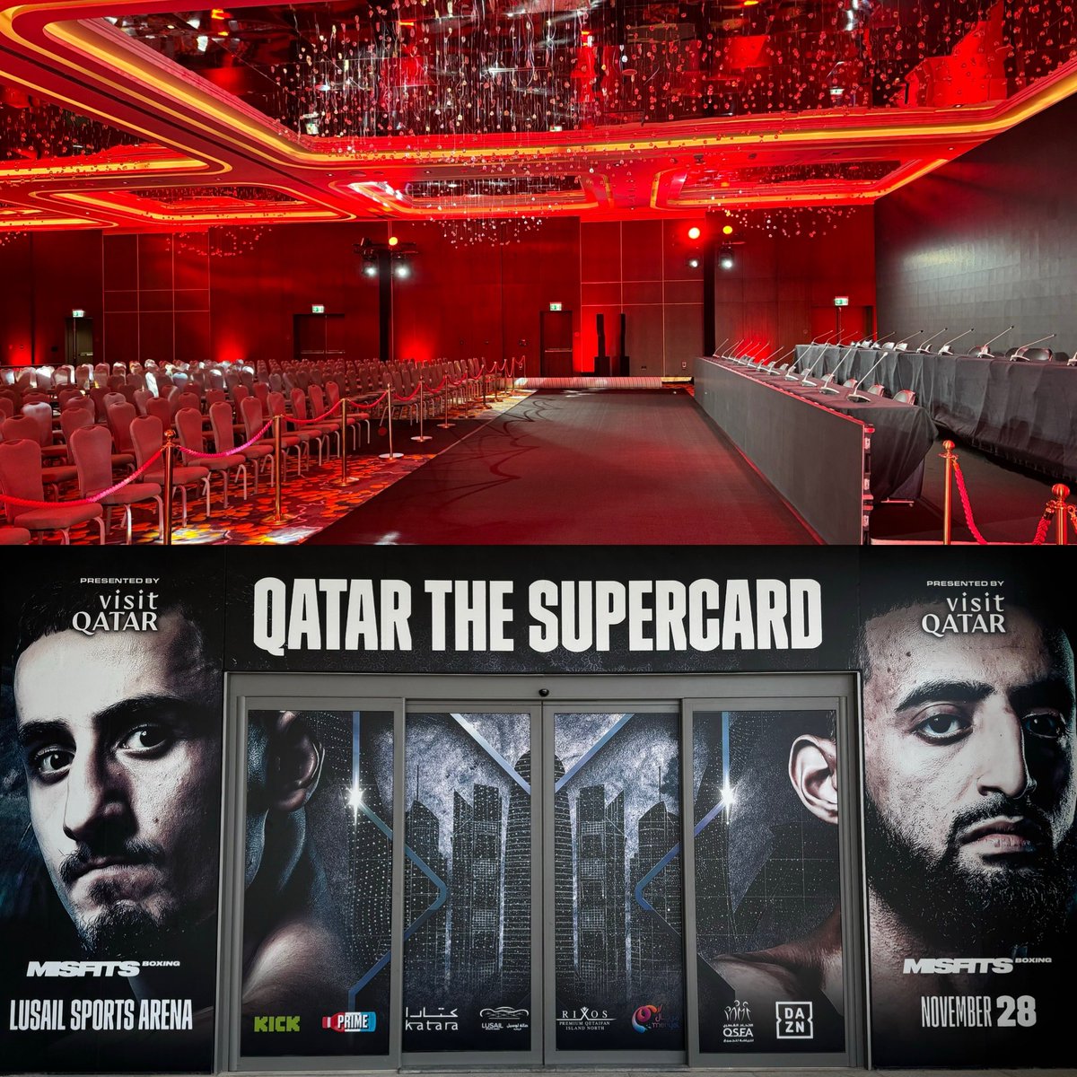 Liam Chivers (@liamop) on Twitter photo ๐ฅ PRESS CONFERENCE LIVE NOW ๐ฅ
youtube.com/live/9bb_m4Sjyโฆ
<a href="/MisfitsBoxing/">Misfits Boxing</a> <a href="/DAZNBoxing/">DAZN Boxing</a> <a href="/MF_DAZNXSeries/">MF & DAZN X Series</a> <a href="/SauerlandBros/">Kalle & Nisse Sauerland</a> <a href="/MamsTaylor/">Proper Loud Music</a> <a href="/VisitQatar/">Visit Qatar</a>
#QatarTheSupercard #VisitQatar #TeamGib #BigGibber #7FigureGibber ๐ฅ PRESS CONFERENCE LIVE NOW ๐ฅ
youtube.com/live/9bb_m4Sjyโฆ
<a href="/MisfitsBoxing/">Misfits Boxing</a> <a href="/DAZNBoxing/">DAZN Boxing</a> <a href="/MF_DAZNXSeries/">MF & DAZN X Series</a> <a href="/SauerlandBros/">Kalle & Nisse Sauerland</a> <a href="/MamsTaylor/">Proper Loud Music</a> <a href="/VisitQatar/">Visit Qatar</a>
#QatarTheSupercard #VisitQatar #TeamGib #BigGibber #7FigureGibber