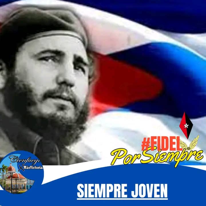 CCTcfgos's tweet photo. A los ocho años de su desaparición física, sigue siendo eterno nuestro Comandante en Jefe en pensamiento y acción. 

#FormaturCienfuegos #minturcuba #formatur #FidelPorSiempre #Cienfuegos #Cuba https://t.co/YzyHAiHRvo