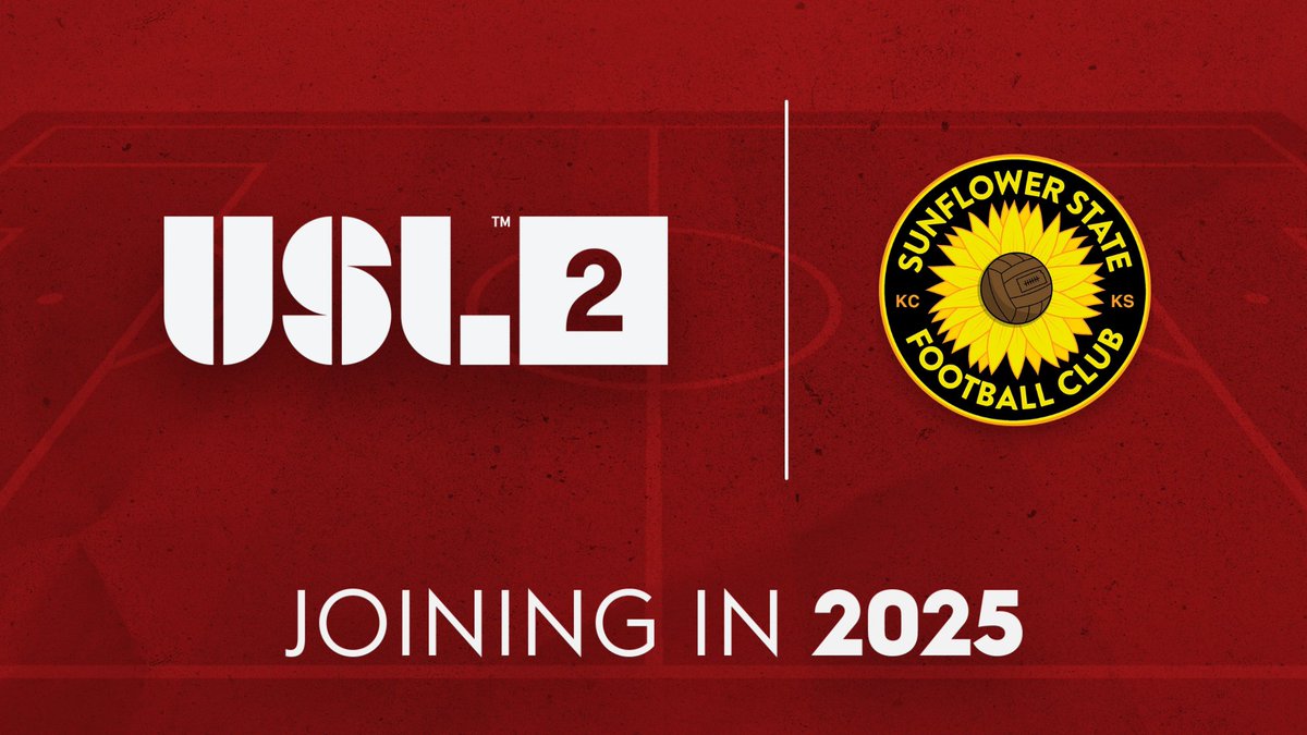 USLLeagueTwo's tweet photo. A new challenger arrives from the Midwest 🌻

Welcome to League Two, @SunflowerStFC!

🔗➡️ https://t.co/szxO1kIXuE https://t.co/Bei43fXDhe