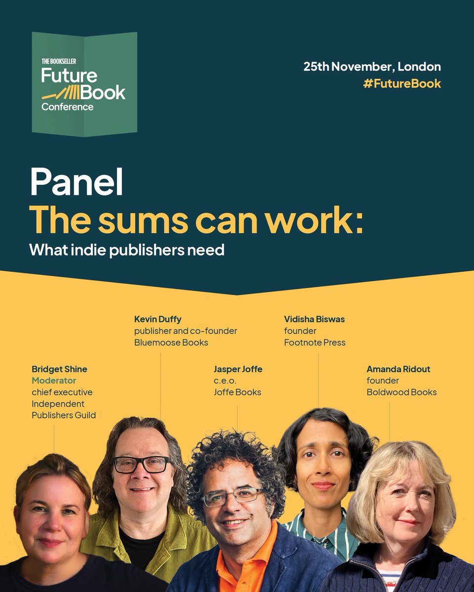 From prizewinners to translated hits, film adaptations to cult successes, independent publishers in the UK are punching way above their weight. 

Our next panel asks what indie publishers need from the industry to make this work💡 

See the thread below for more #FutureBook