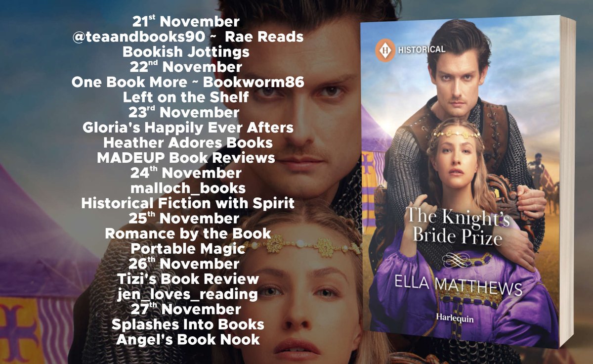 rararesources's tweet photo. "delightful and swoonastic historical romance" says @RomanceBTBook about The Knight's Bride Prize by @ellamattauthor  https://t.co/2jV1eFpn5Y @HarlequinBooks @MillsandBoon https://t.co/iYrLu7YP2o