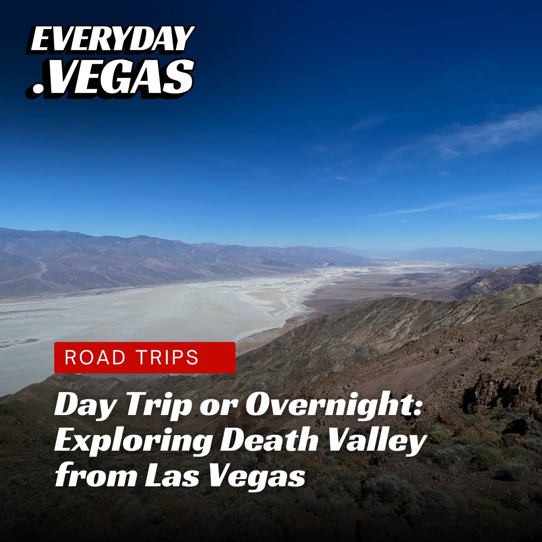 Everyday_Vegas's tweet photo. Ready to hit the road? 🚗💨 Whether it’s a day trip or an overnight adventure, Death Valley is calling your name! From stunning salt flats to epic vistas, this is one journey you won’t forget. 🌵✨ Check out our latest story to plan your perfect escape. https://t.co/Xc3hBVhlbQ https://t.co/J8W7S2LBBM