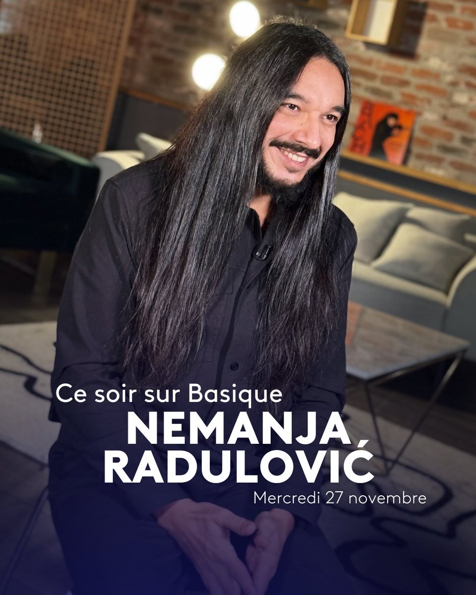 Basique - L’émission (@basiqueofficiel) on Twitter photo Ce soir sur Basique : <a href="/NemanjaRadulOFF/">Nemanja Radulović</a>  💙
📺 18h sur YouTube / 20h50 sur France 2 Ce soir sur Basique : <a href="/NemanjaRadulOFF/">Nemanja Radulović</a>  💙
📺 18h sur YouTube / 20h50 sur France 2