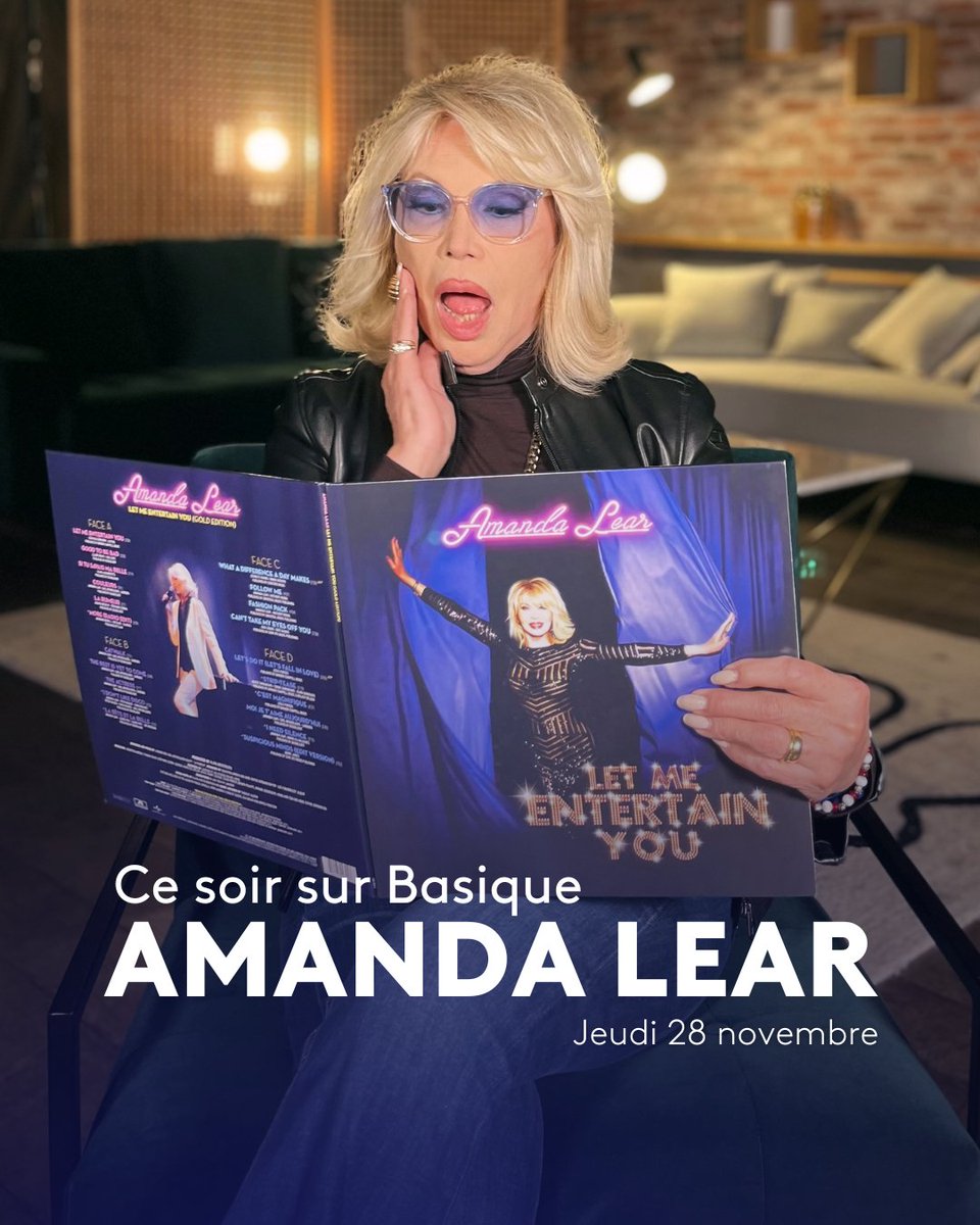 Ce soir sur Basique : Amanda Lear 💙
📺 18h sur YouTube / 20h50 sur France 2