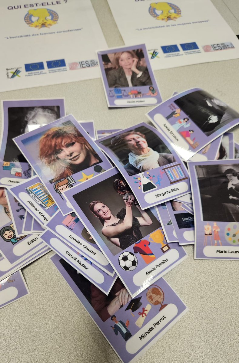 Inauguration du rond-point Gisèle Halimi. Bravo aux élèves Erasmus+ du lycée Pierre Mendes-France pour leur travail contre l'invisibilité des femmes 👏