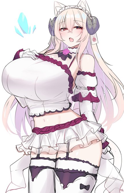 懐かしいものが描きたかった古のネトゲ自キャラ落書き
白猫耳尻尾+コリデール+バロネス⋯ 