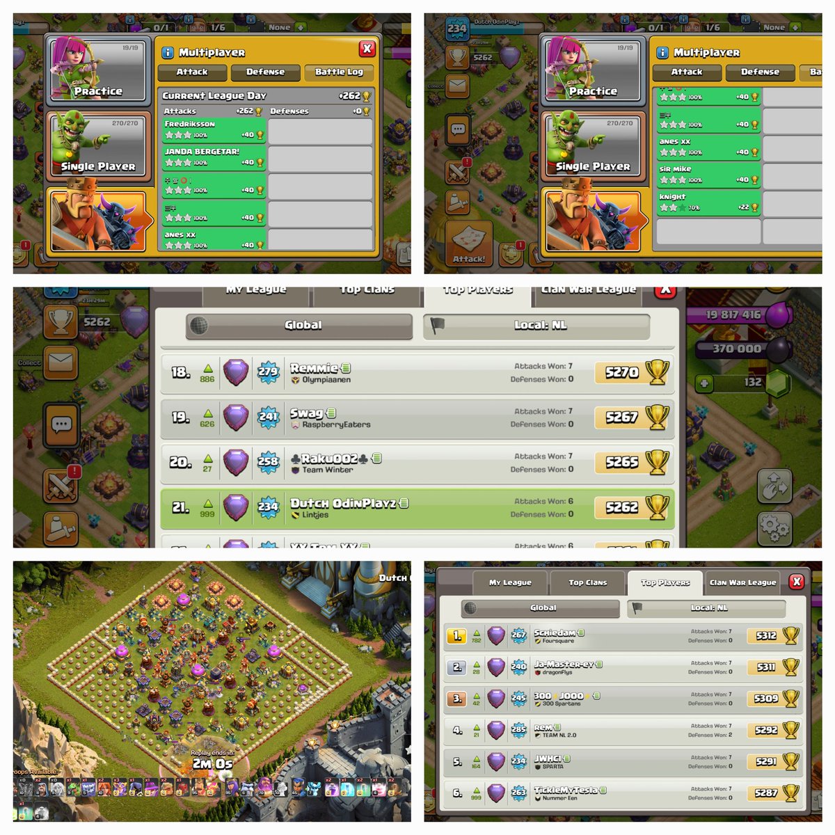 DutchOdinPlayz's tweet photo. Number 🥇NL ‼️

Or not... 

Starting the new season off like crazy ! 😱

.. then this base 😵‍💫 brain errored me like taking a bite of an croissant then finding out there is peanut butter inside 🥸

#ClashOfClans #clash #supercell #clashesports https://t.co/V1YiuAo1NR