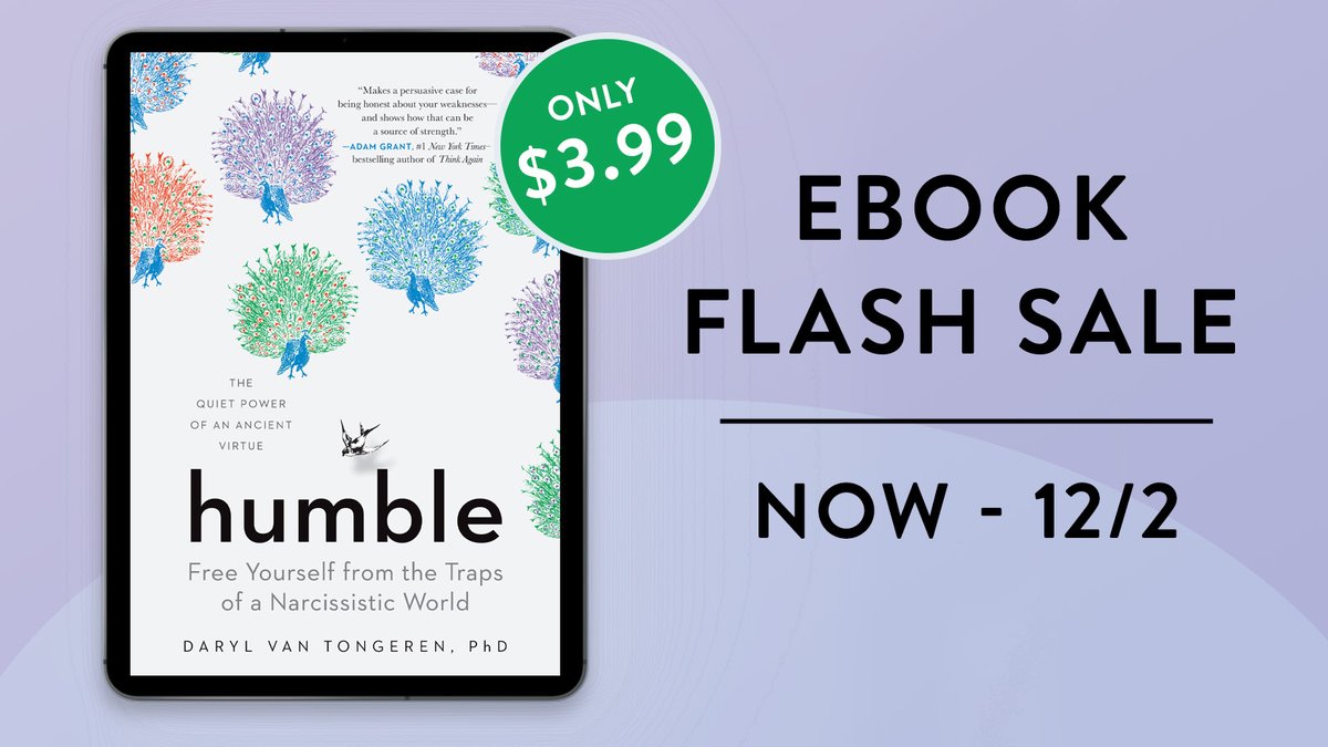 drvantongeren's tweet image. Humble was selected for a Kindle Deal! The eBook is now on sale until December 2. It makes a perfect holiday gift!
@experimentbooks