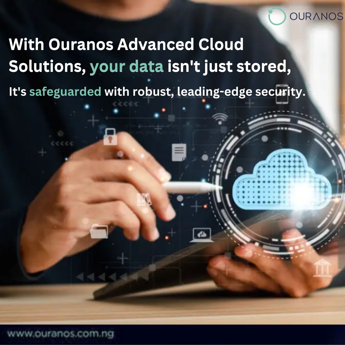 Ouranos_tech's tweet photo. Our tailored Cloud Services don’t just help you manage and secure your data; they enable your business to scale confidently and stay agile.

Drop us a message at info@ouranos.com.ng to start the conversation.#CloudTransformation #OuranosTechnologies #CloudSecurity https://t.co/YtrCkQzgbe