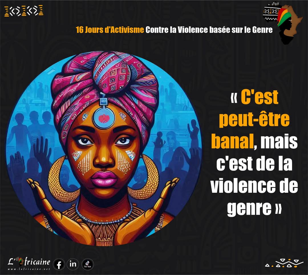 BPlagie's tweet photo. 🧡C'est peut-être banal, mais c'est de la VIOLENCE DE GENRE🧡   L'Africaine s'engage dans la campagne "16 jours d'activisme contre la violence basée sur le genre"🟠 Retrouvez tout sur la campagne sur notre site #16joursdactivisme #16jours #PasDExcuse #Lafricaine #PelagieBlewussi https://t.co/WGurEHZKET
