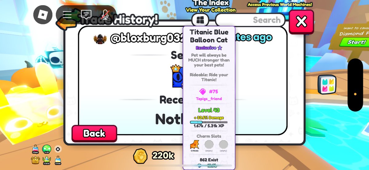 flosser919's tweet photo. @prest4n Yo @prest4n  , I just got scammed out of my titanic by someone named bloxburg032 and he used something that didn’t let me cancel it. My username is tepigs_friend and I was wondering if you could maybe get him banned or get me my pet back. I bought the first titanic Here’s proof: https://t.co/4MODfBjJoj