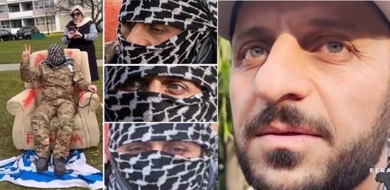 Awesome_Jew_'s tweet photo. ⚠️UPDATE: Man dressed up as Yahya Sinwar in Toronto has been IDENTIFIED by @l3v1at4an as Zaid Zeanalabdieen. 

👉 Please LIKE and SHARE. Let's make him famous. https://t.co/4EppttAorV
