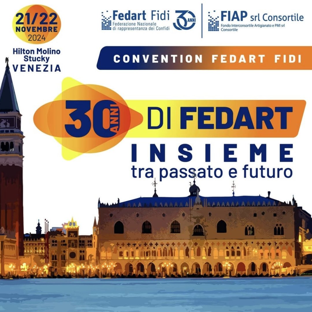 MediocreditoC's tweet image. 🟢 Con il Presidente #Ferranti abbiamo partecipato alla convention “30 anni di #FedartFidi  Insieme tra passato e futuro” 

🎯 Obiettivo:  scattare una fotografia sullo stato del sistema dei #confidi e confrontarsi sull’importanza di favorire l’accesso al credito delle #PMI.