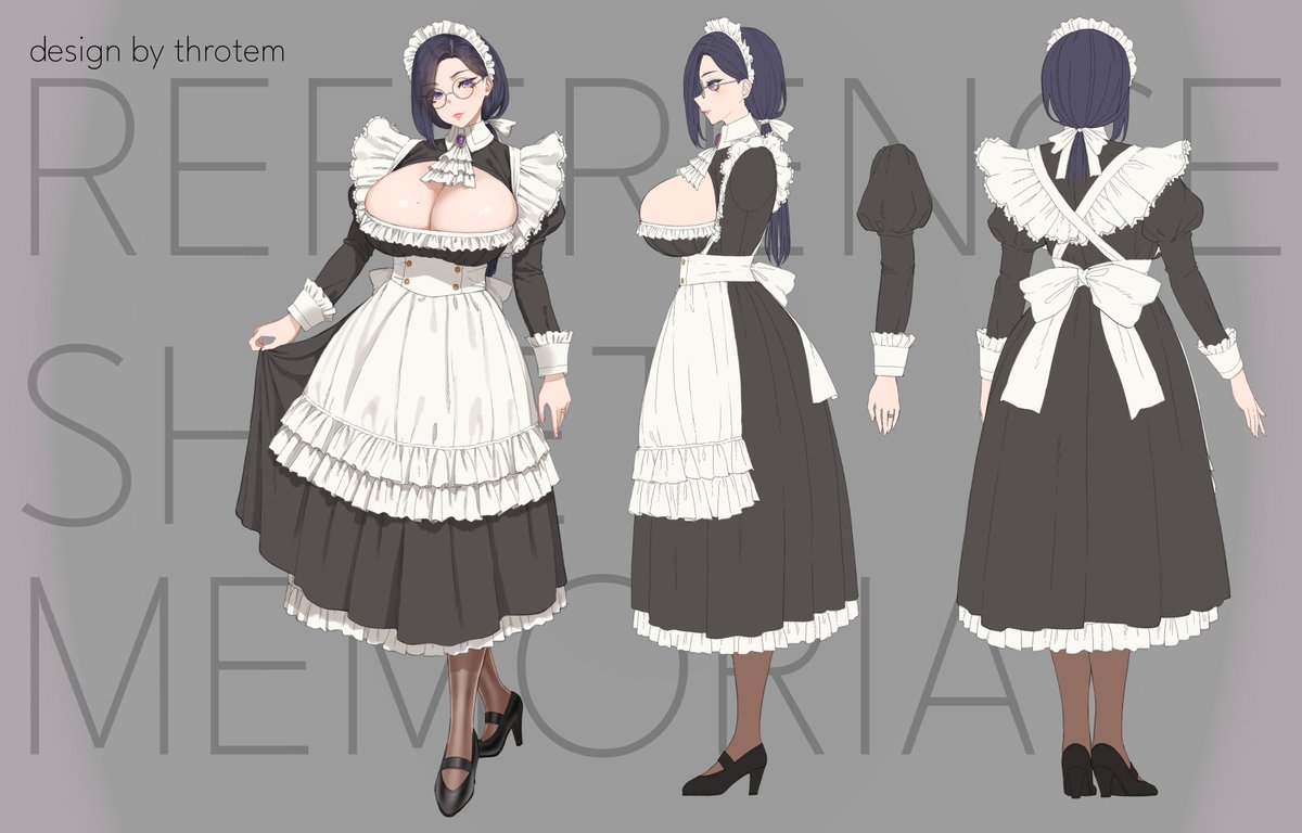 "𝐀𝐫𝐞 𝐲𝐨𝐮 𝐦𝐲 𝐦𝐚𝐬𝐭𝐞𝐫?"

REFERENCE SHEET Memoria "MAID"
✦•┈fanart: #formemoria
✦•┈design by @throtem_