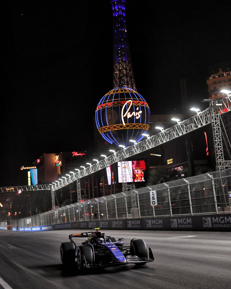 WilliamsF1's tweet photo. Closing out the Americas leg of the 2024 season 🌍

Thanks for having us Las Vegas, we'll meet again in '25 ✌️ https://t.co/zmj73EQdCJ