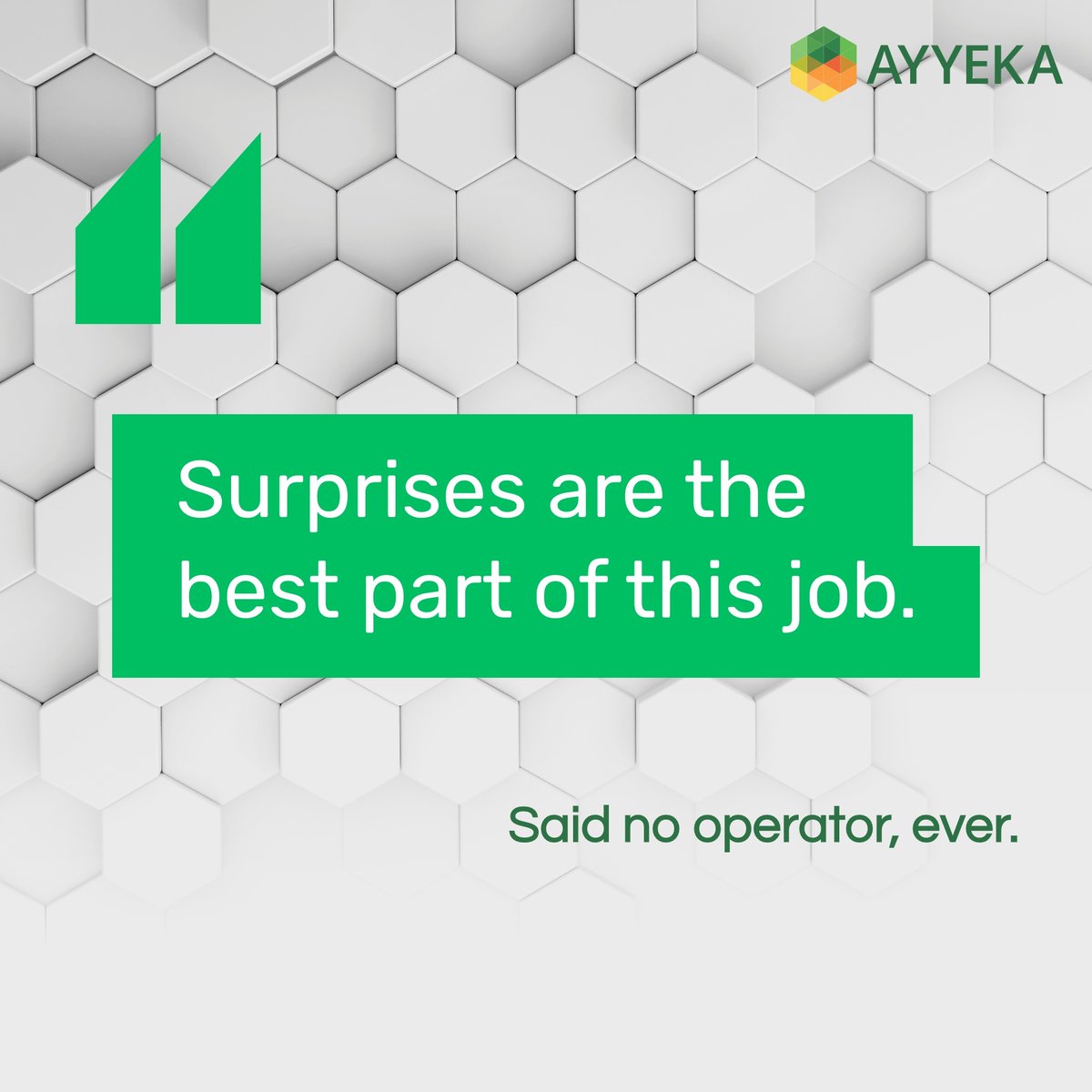 AyyekaTech's tweet photo. 🎯 You don’t need surprises— you need reliable, real-time data. 📊

Do you know what’s happening across your network? 🧠

#Data #Smart #Ayyeka https://t.co/9hfBoW2FXs