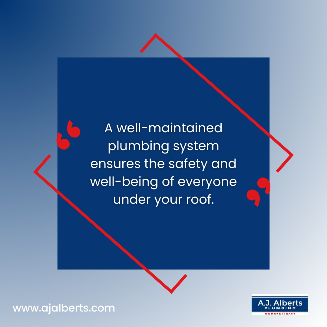 AJAlberts's tweet photo. A well-maintained plumbing system is essential for the safety and well-being of everyone under your roof. Regular inspections and maintenance can prevent leaks, clogs, and costly repairs, ensuring a healthy environment for your loved ones.

Trust A.J. Alberts to keep your plum... https://t.co/oAthet0DAs