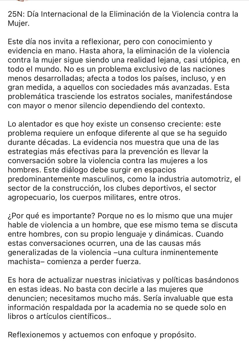 Hoy es 25N, comparto mi reflexión.