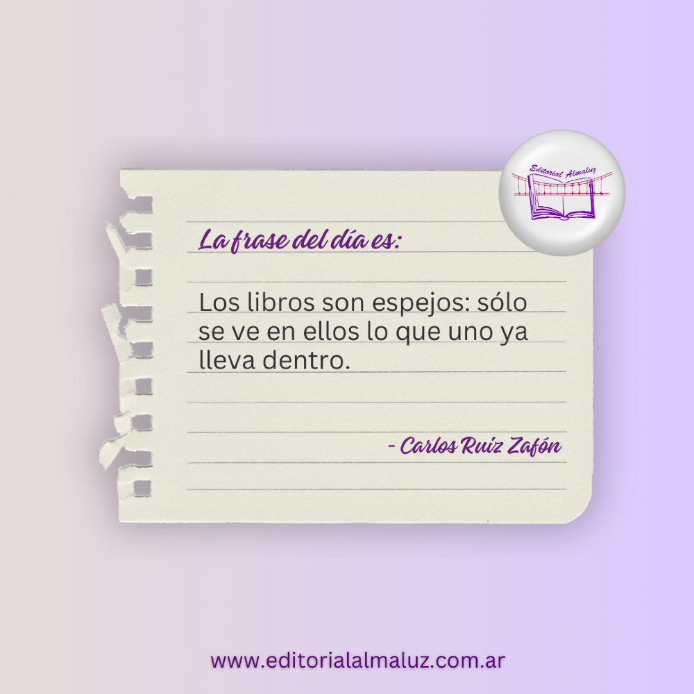 Los libros son espejos ✨📚

Dicen que cada libro refleja lo que ya llevamos dentro, como un espejo que revela nuestras emociones, sueños y verdades ocultas. En Almaluz, creemos que cada página es una oportunidad para encontrarnos y vernos desde una nueva perspectiva. 🌱💫