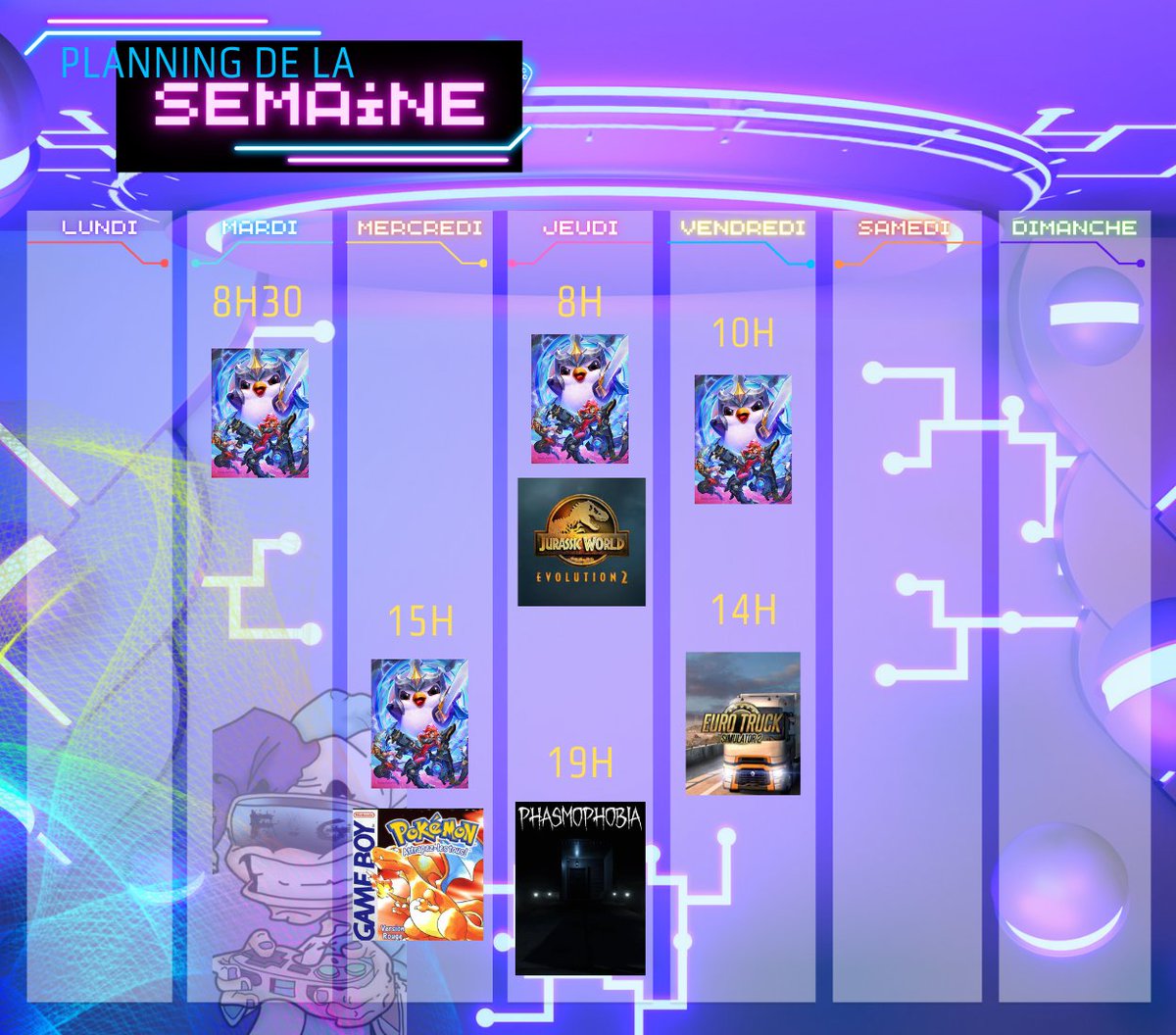 REndez-vous à partir de demain matin pour une nouvelle semaine de stream !!

twitch.tv/drfougame