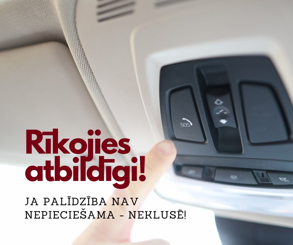 Trīs diennaktis = 1️⃣1️⃣ maldinoši eZvani par ceļu satiksmes negadījumiem❗
☝🏻Esi atbildīgs! Ja sistēmu aktivizē nepamatoti vai nejauši, informē dispečeru. Ja neatbildēsi, tad tiks pieņemts, ka ir noticis smags ceļu satiksmes negadījums un Tev palīgā steigsies VUGD, VP un NMPD.