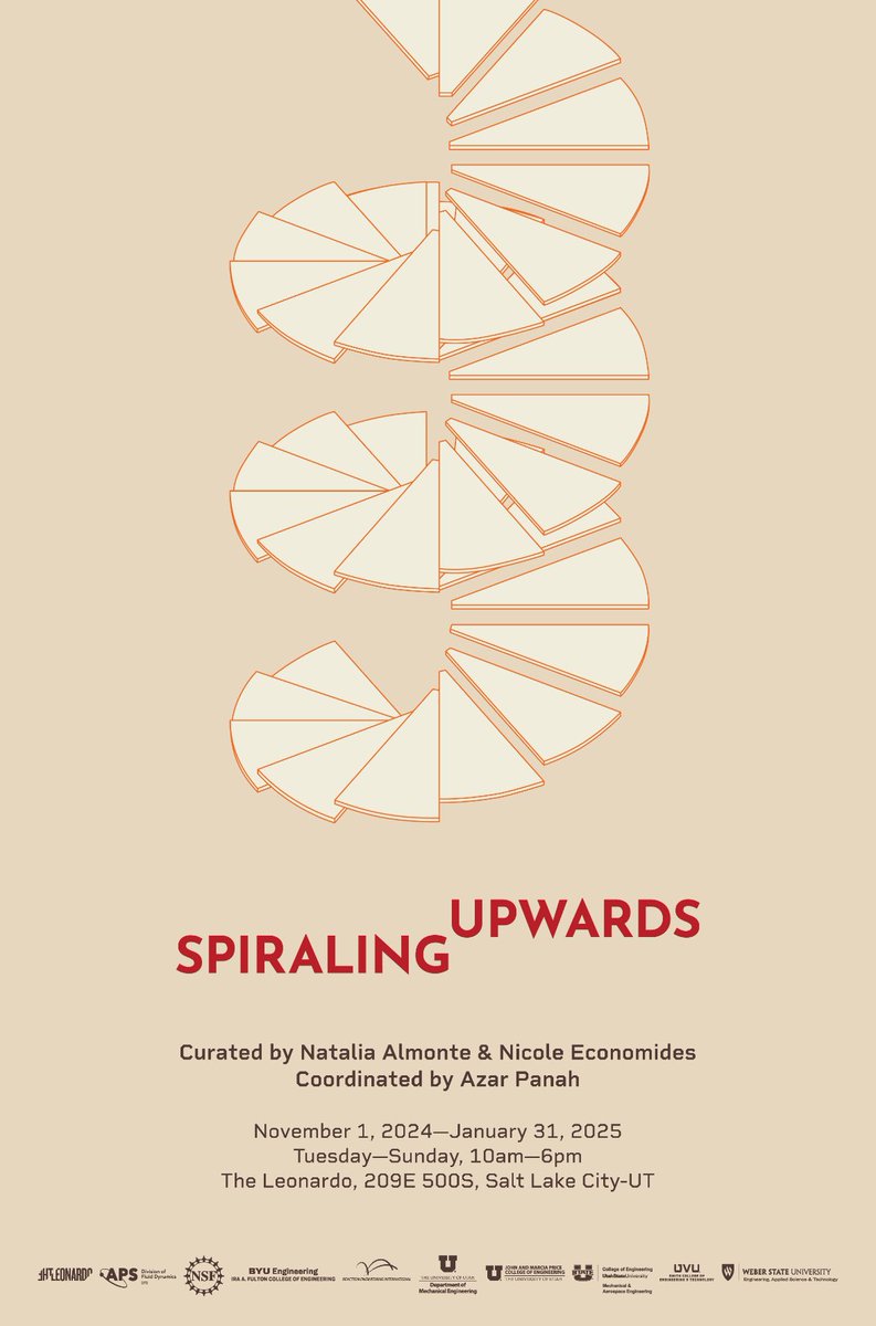 🌀 Spiraling Upward, the 2nd Traveling Gallery of Fluid Motion, is free on Monday, Nov. 25 for all APS DFD Meeting attendees—just show your badge! No registration required for general entry.

📍 Location: The Leonardo Museum