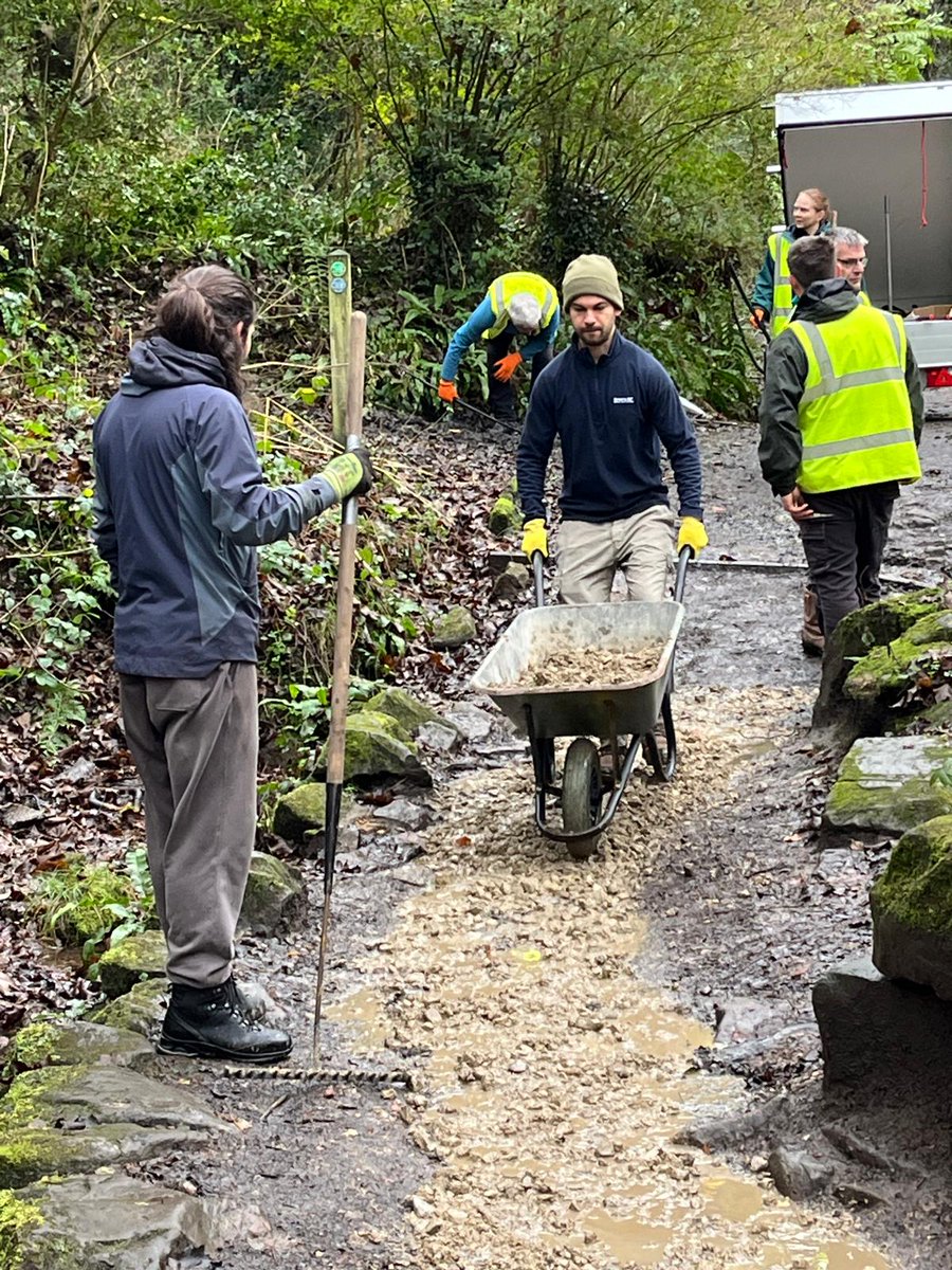 The RVCG Task team was in action this weekend repairing the nature trail at Holme Head Wheel.  Luckily the snow had melted and Storm Burt had abated. Thanks to all who helped.