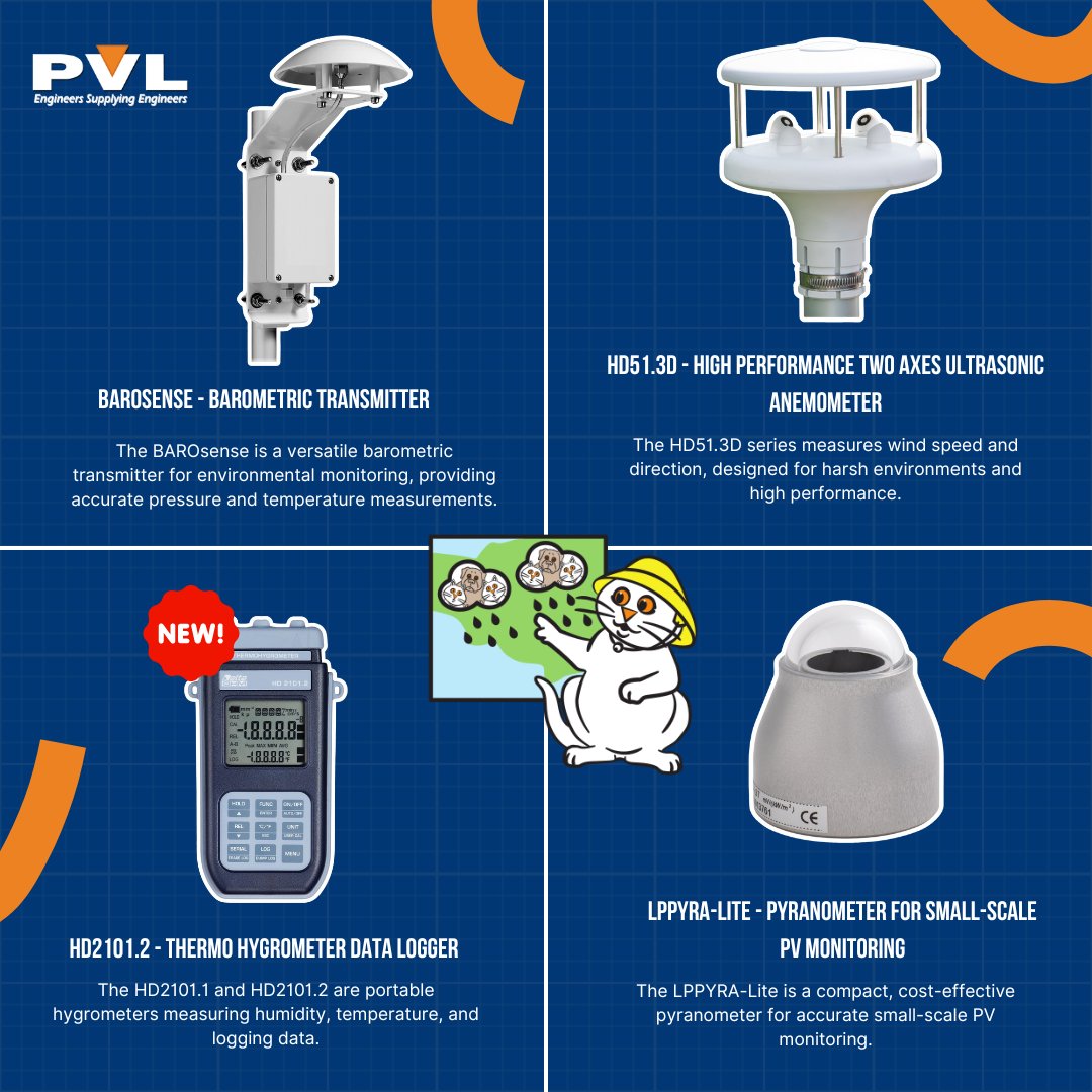 pvllimited's tweet photo. 🌬️ Ready to monitor the wild side of nature? 🌞

Meet our dream team:

🚨 BAROsense

🌬️ HD51.3D

📊 HD2101.2

☀️ LPPYRA-Lite

Your data’s about to go pro… let’s monitor like never before! 🌍✨ https://t.co/OTlmXWTNRB

#EnvironmentalMonitoring #DataHeroes #WeatherTech https://t.co/ngCm2ivkFT