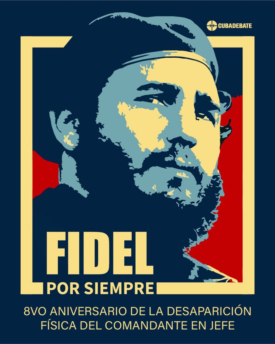 ❤️🇨🇺 De 2016 a acá, sigue siendo Fidel ocho veces más imprescindible para nosotros y, entre todo el arsenal que nos legó,  hay ocho luces de su legado que habrán de seguir alumbrándonos.