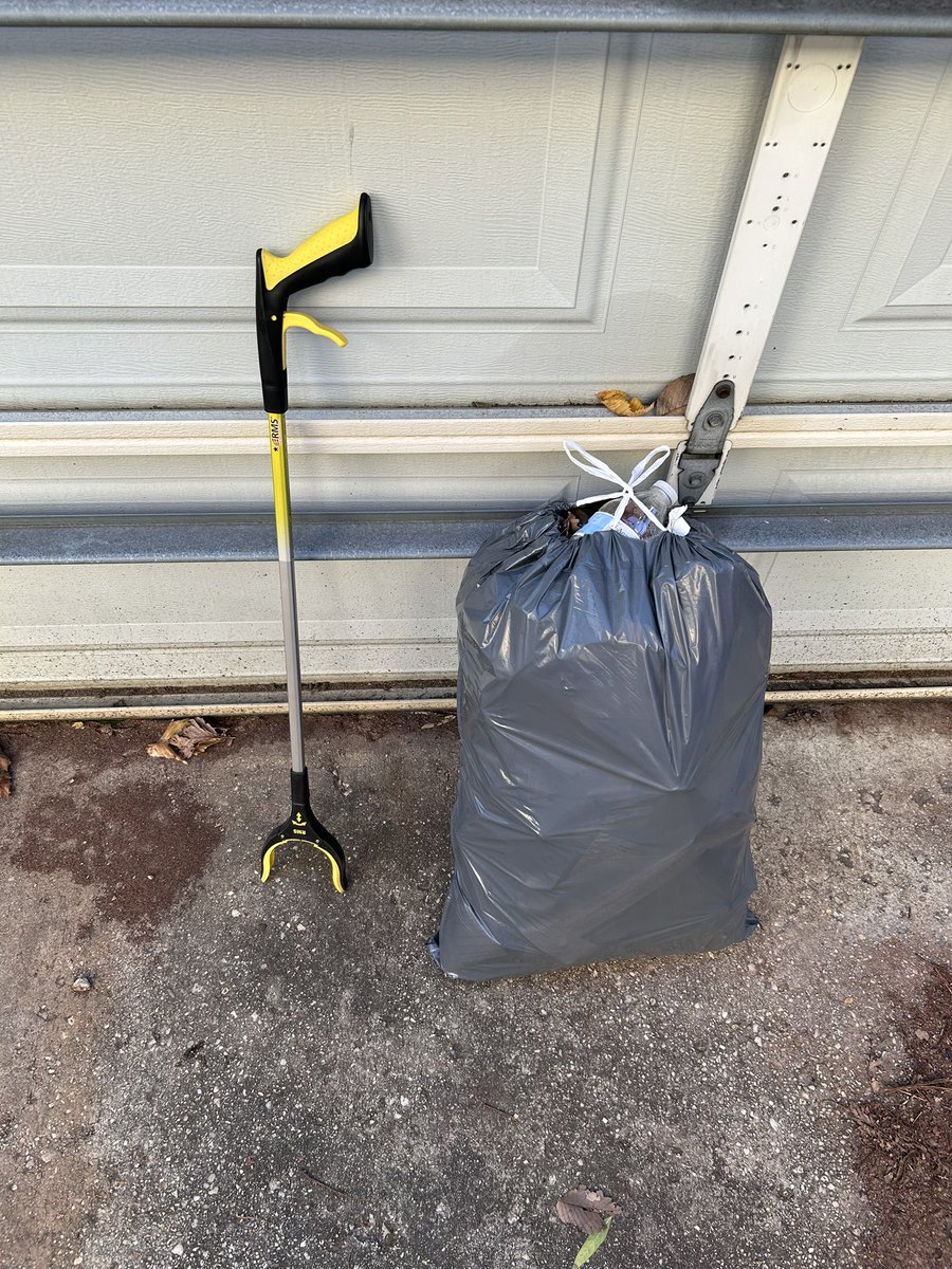 Picking up trash on my block, a typical Sunday afternoon activity for me. Showing the before and after from the weekend, and the entire bag of trash I filled just on my street alone. We need to enable our city’s resources to deal with this and not let Shaw become a dump.