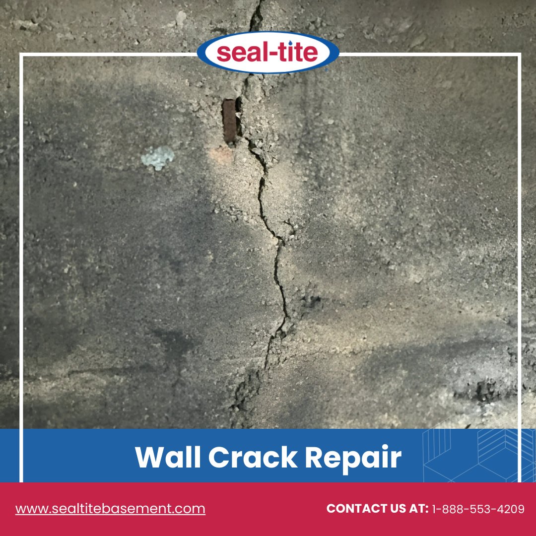 Sealtitebsmt's tweet image. Wall cracks in your basement can lead to serious structural damage if ignored. Don’t wait until it’s too late. Contact us today for professional wall crack repair and keep your home safe! 

Learn more: sealtitebasement.com/foundation-rep…  

#WallCrackRepair #FoundationSafety