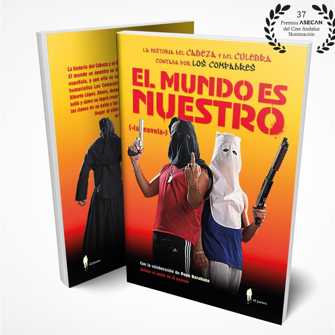 Felices de anunciar que #ElMundoEsNuestro La Novela está nominada a los Premios <a href="/ASECAN__/">ASECAN</a> en la categoría de Premio Libro de Cine y/ Audiovisual.
Si queréis saber más sobre las aventuras y desventuras de hacer la peli ya está disponible en librerías, o ponlo en la carta 🤴,Cabesa