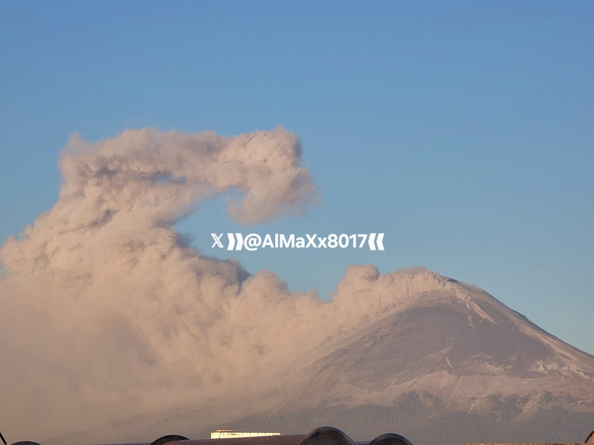 AlMaXx8017's tweet image. Y darle el crédito al #Popocatépetl por su 'frijolazo' (#exhalación) de hoy temprano, a las 07:01Hrs.