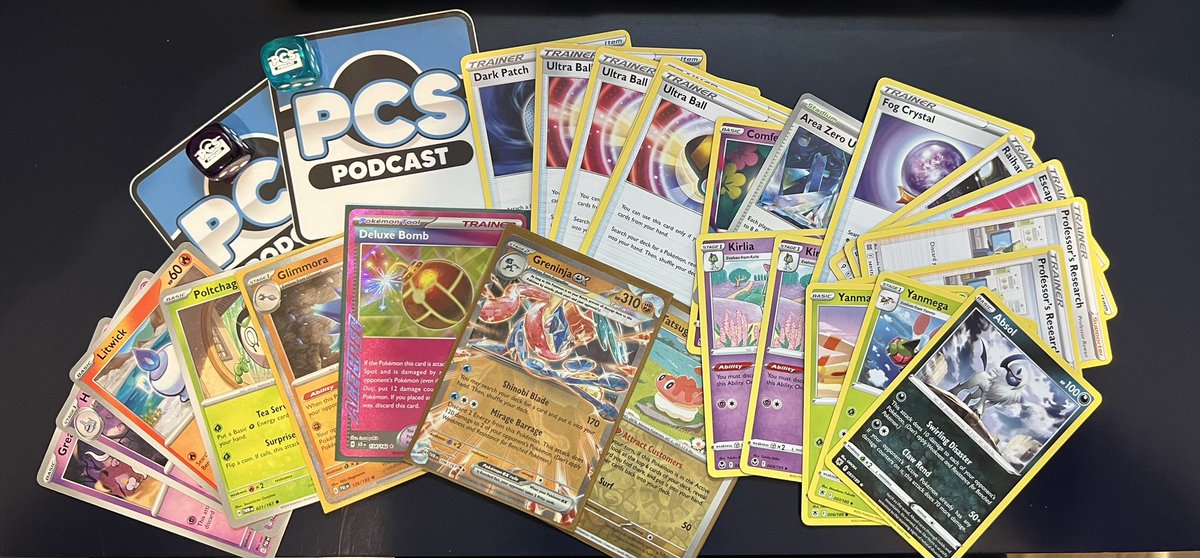 Finished 2nd in the <a href="/PCS_Pod/">PCS Podcast</a> Stellar Crown league and got my prizing today. Shout out to <a href="/mherediaPTCG/">Michael Heredia 🔜 🤷‍♂️</a> for taking the W in Stellar Crown. Check out the Pod/Discord if you haven’t. We’ve got a great group of guys