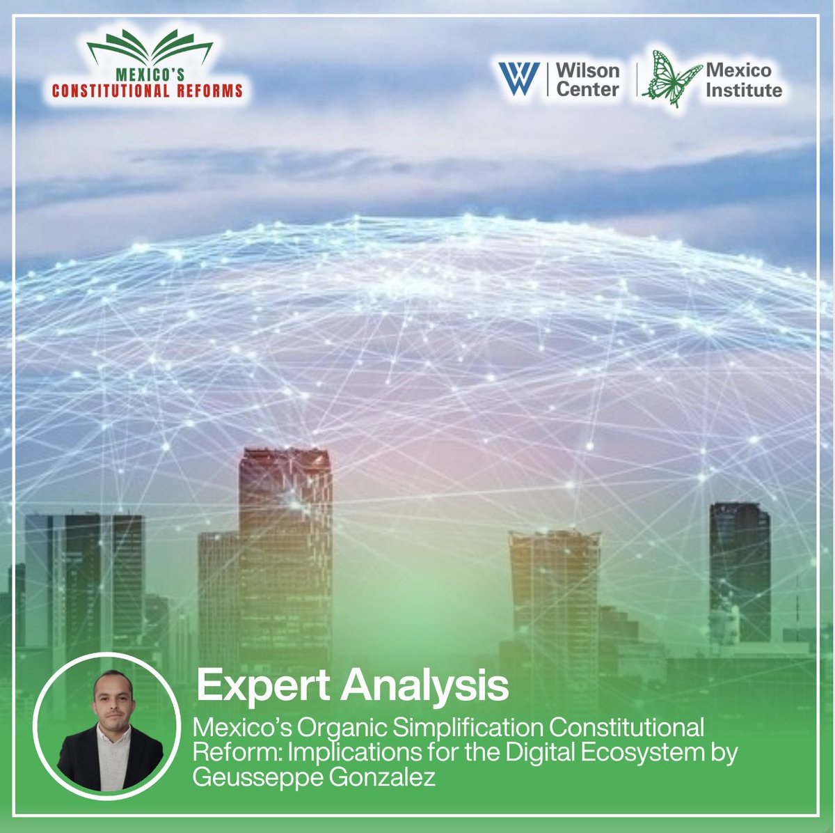 MexicoProgram's tweet photo. 🟢 | EXPERT ANALYSIS: Our #ConstitutionalReformsGuide features new content: “Mexico’s Organic Simplification Constitutional Reform: Implications for the Digital Ecosystem” by @GeuseppeGC !
“Considering the new scenario, it is essential for all stakeholders affected by the suppression of the authorities to have guarantees over competition rules and the level of intervention the government will partake in.
In addition, more clarity is expected regarding the timeliness of the power transition, the accountability of functions, control mechanisms, transparency, and certainty over potential disputes.
The changes pursued by the Mexican government could potentially dispute Mexico’s obligations under USMCA regarding the independence of regulatory bodies. Dismantling the IFT and Cofece might undermine Mexico’s competitiveness, creating uncertainty over investment.” 🇲🇽
👉 https://t.co/jRBbWXhETp