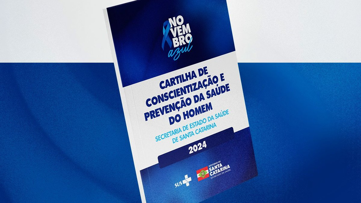 GovSC's tweet image. Secretaria do Estado da Saúde (SES) lança cartilha focada em prevenção e promoção do autocuidado masculino. #NovembroAzul #Saúde #GovSC
estado.sc.gov.br/noticias/novem…