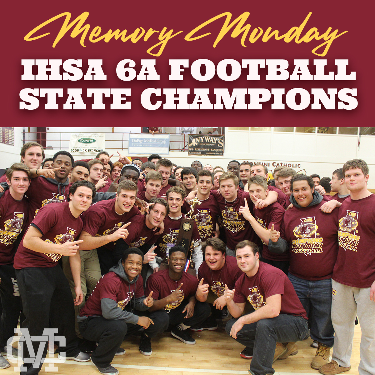 Montini Catholic HS (@montinicatholic) on Twitter photo Happy Montini Memory Monday! It seems only fitting to go back to 2015 and our 6A Football Championship rally here at Montini! We hope to be celebrating our 7th State Championship this weekend! Go, Broncos!! 🏈🏈🏈
<a href="/MontiniFootball/">Montini Football</a>
#WeAreMontini #MontiniFootball Happy Montini Memory Monday! It seems only fitting to go back to 2015 and our 6A Football Championship rally here at Montini! We hope to be celebrating our 7th State Championship this weekend! Go, Broncos!! 🏈🏈🏈
<a href="/MontiniFootball/">Montini Football</a>
#WeAreMontini #MontiniFootball