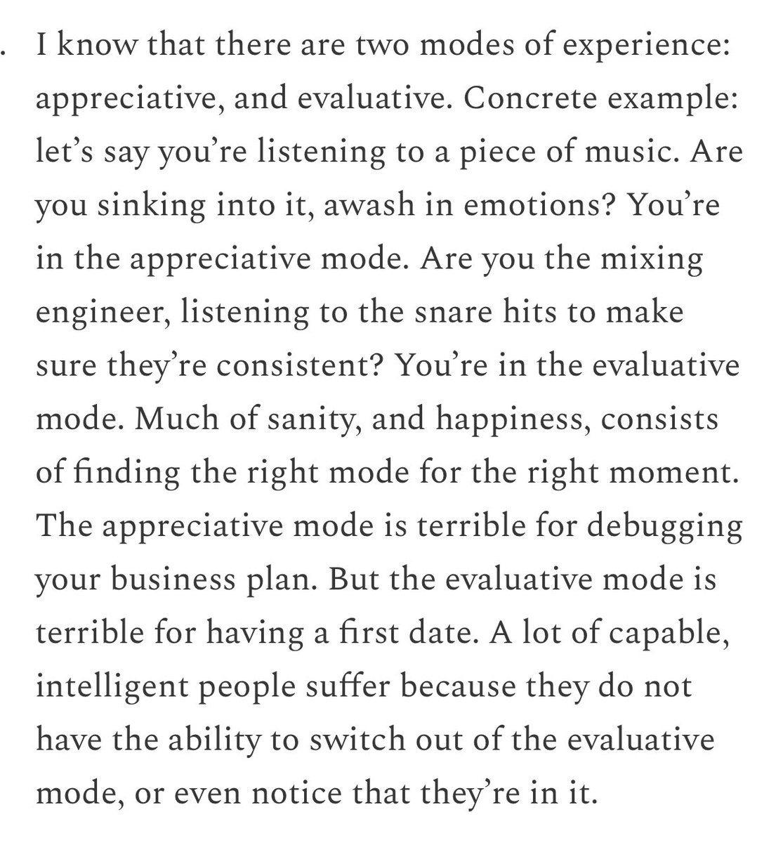 Very good and true, from <a href="/sashachapin/">Sasha Chapin</a>