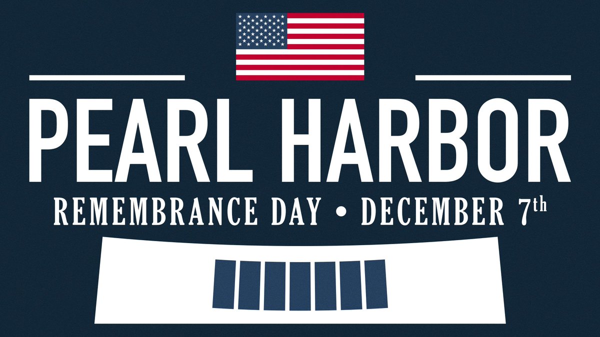 Today, we honor the memory of over 2,000 men and women who lost their lives in the attack on Pearl Harbor.