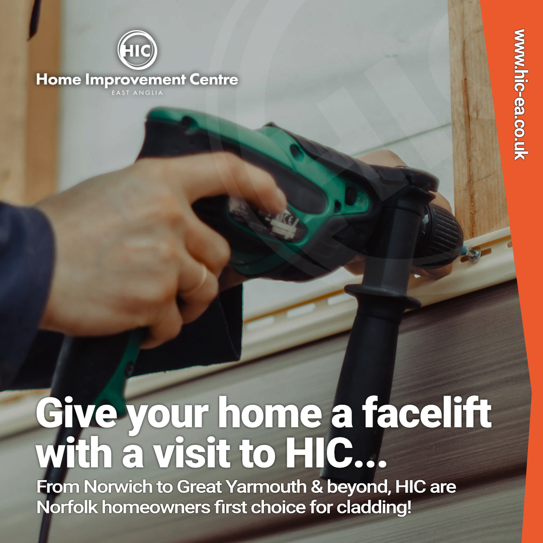 hic_ea's tweet photo. From #Norwich to #GreatYarmouth &amp; beyond, #Norfolk homeowners trust the Home Improvement Centre for quality #cladding solutions for every taste &amp; budget! https://t.co/e3y6RitrmD #DIY #tradecounter #exteriorcladding #NorfolkHomes #CladdingExperts #QualityCladding #homeimprovements https://t.co/pi5f0H8VLs