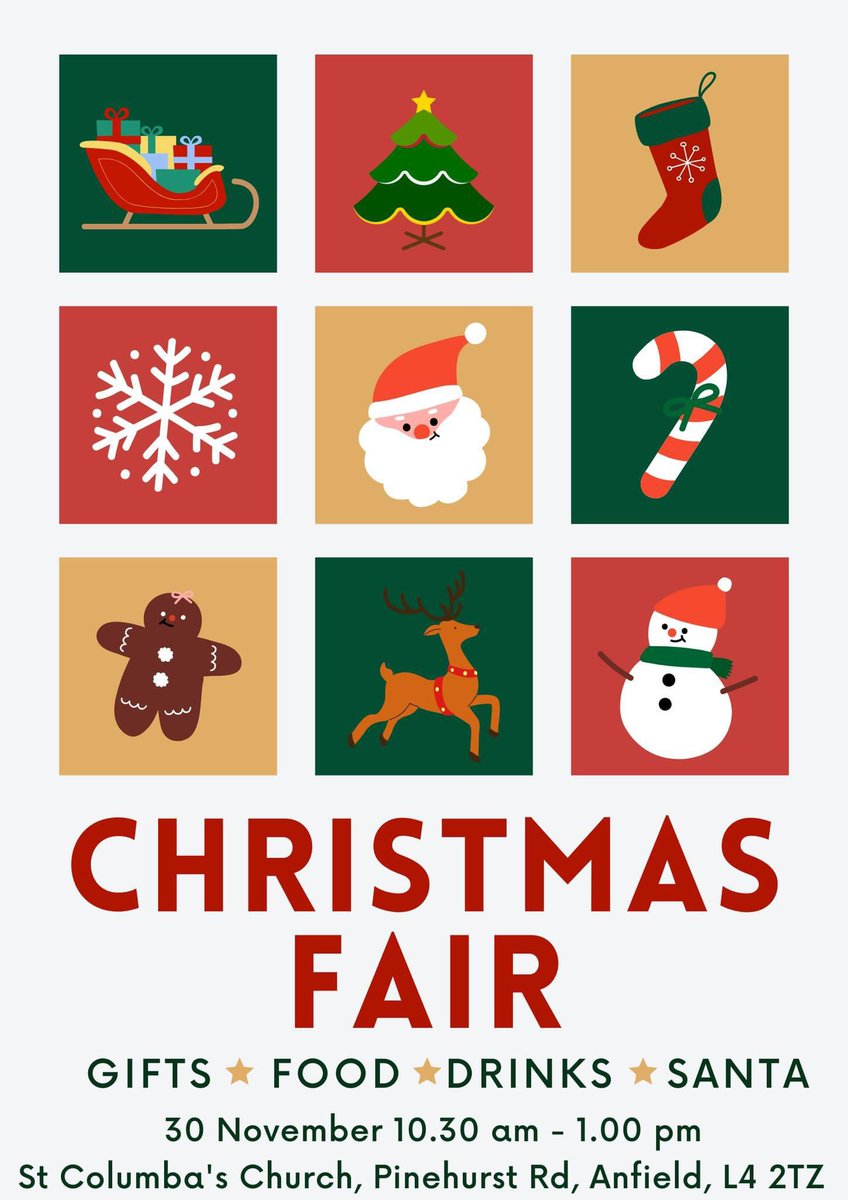 It’s nearly time for our Christmas Fair! 
Are you coming? You’re most welcome! <a href="/PinehurstP/">Pinehurst Primary</a> <a href="/Red_Neighbours/">Red Neighbours</a> @PlusDane #anfield #christmasfair